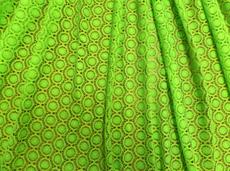 4.N. Lime Victorian Stretch Lace
